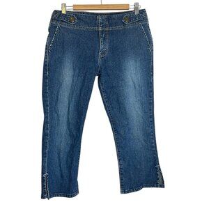 3/$25 Levi's Strauss Signature Women Stretch Capri Pants Sz 10 Cropped Mid Rise